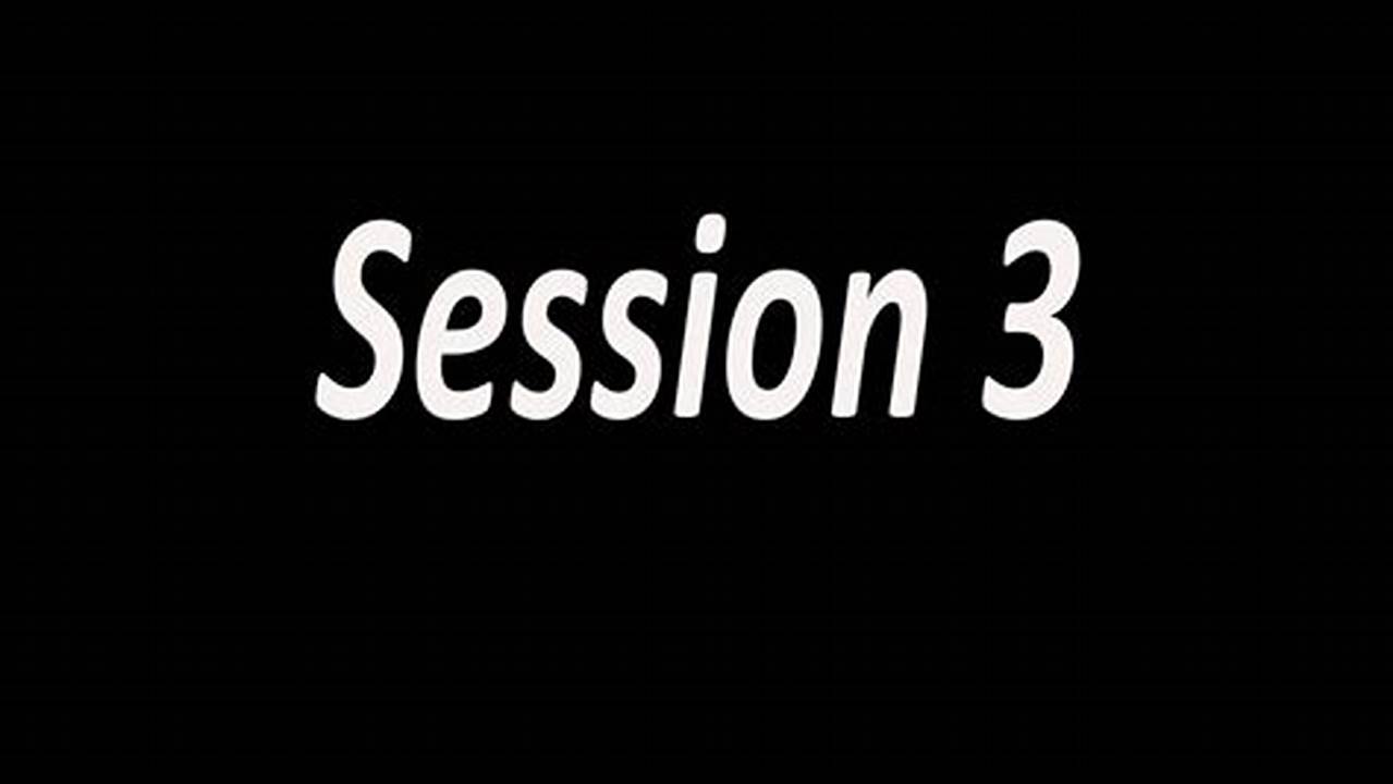 Session 3 | March 23., 2024