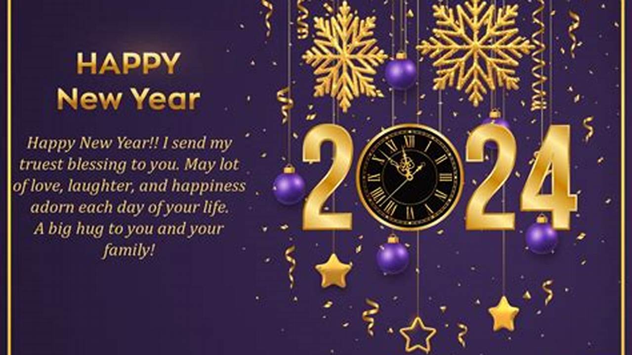 Share Happy New Year 2024 With Name Greetings Card With Your Dear And Near One., 2024