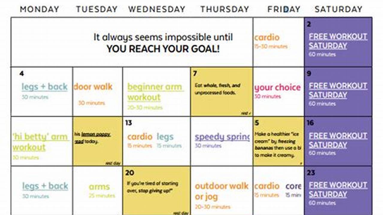 Shared Workout Calendar