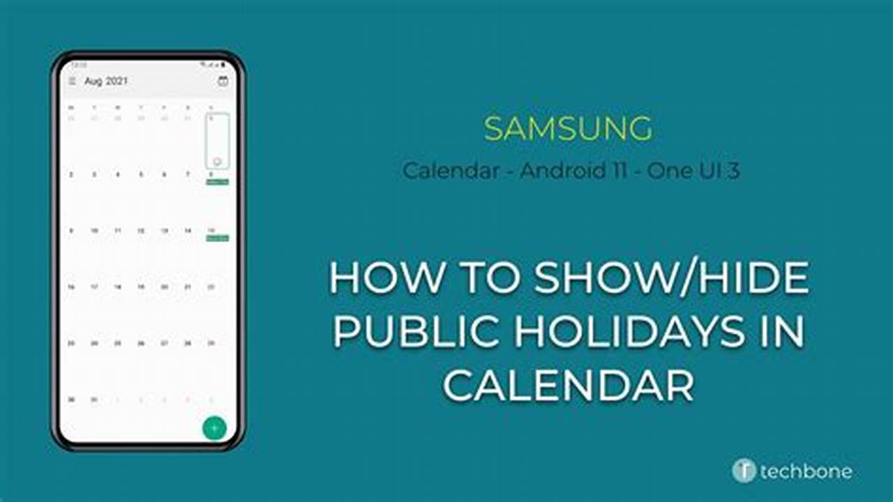 Show Holidays In Samsung Calendar