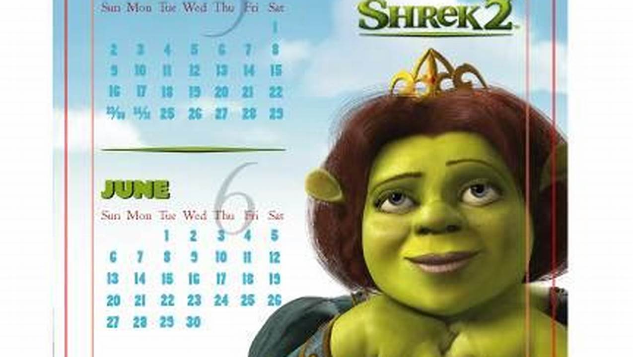 Shrek Calendar 2024