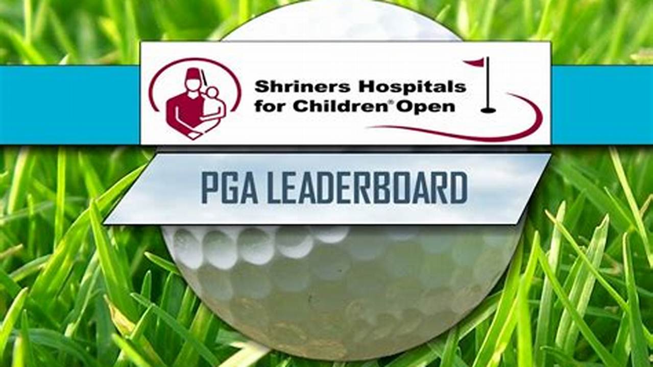 Shriners Open Leaderboard 2024 Today
