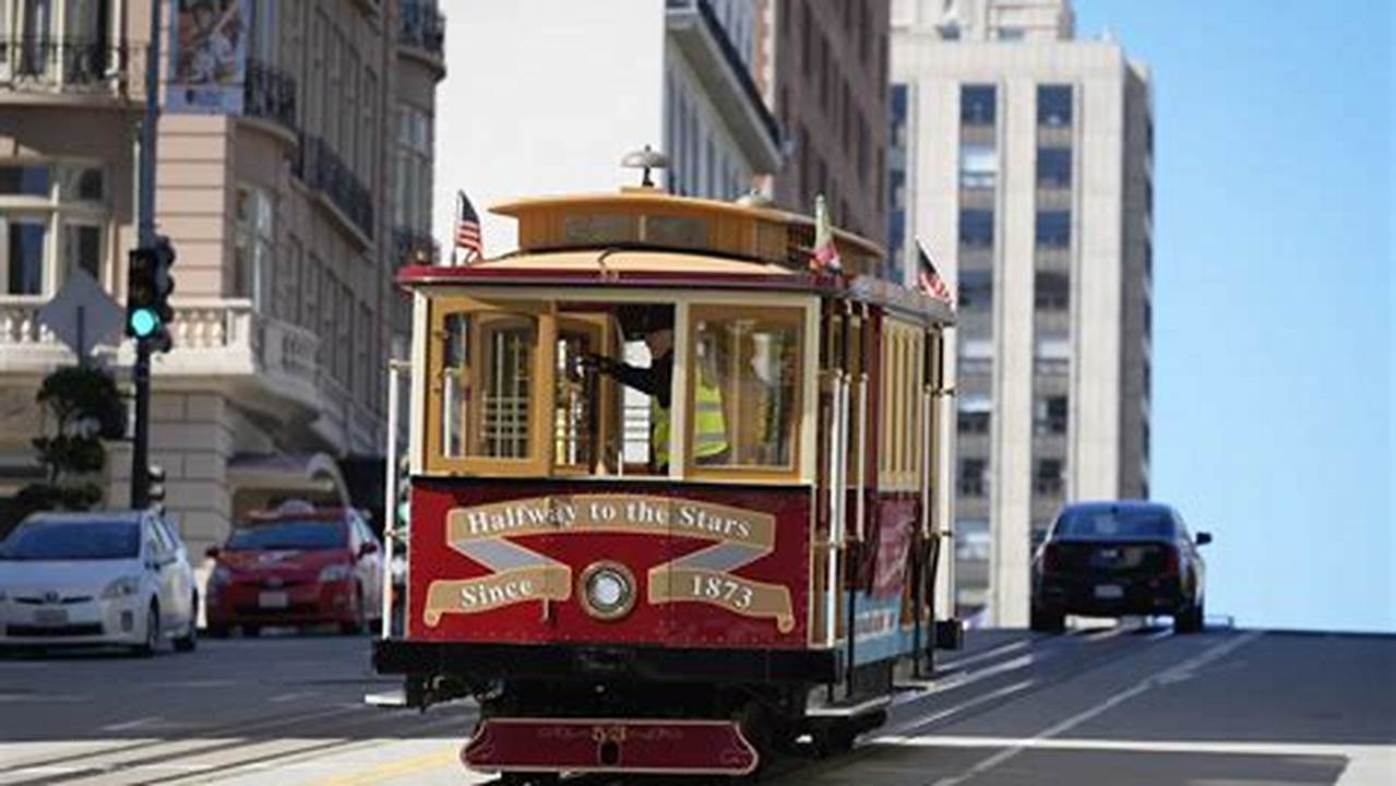 Signage Is Seen On A Cable Car Dedicated To Tony Bennett In San Francisco, Thursday, March 14, 2024., 2024