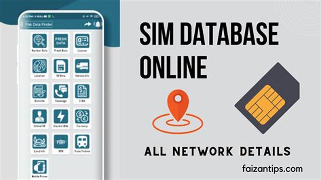 Sim Database Online 2024