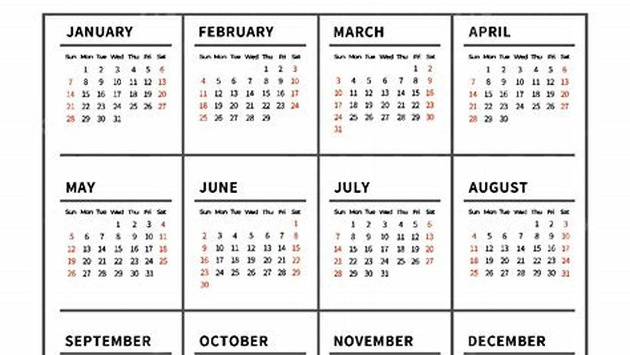 Simple Calendar 2024