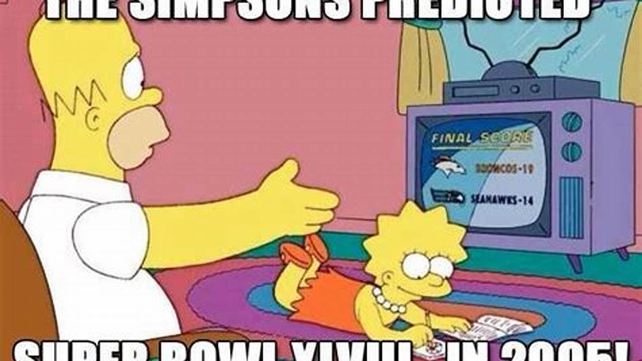 Simpsons 2024 Super Bowl Predictions