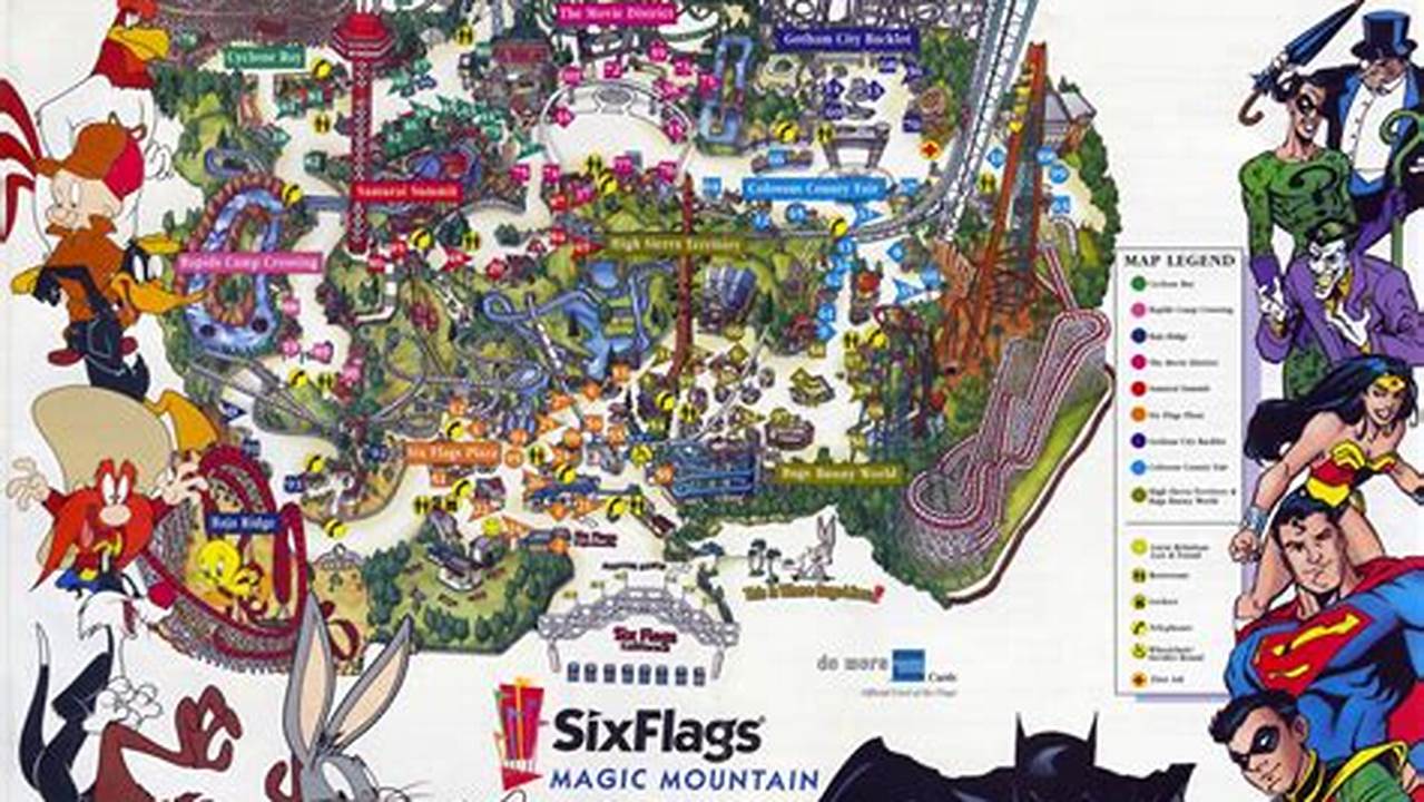 Six Flags Magic Mountain Calendar 2024