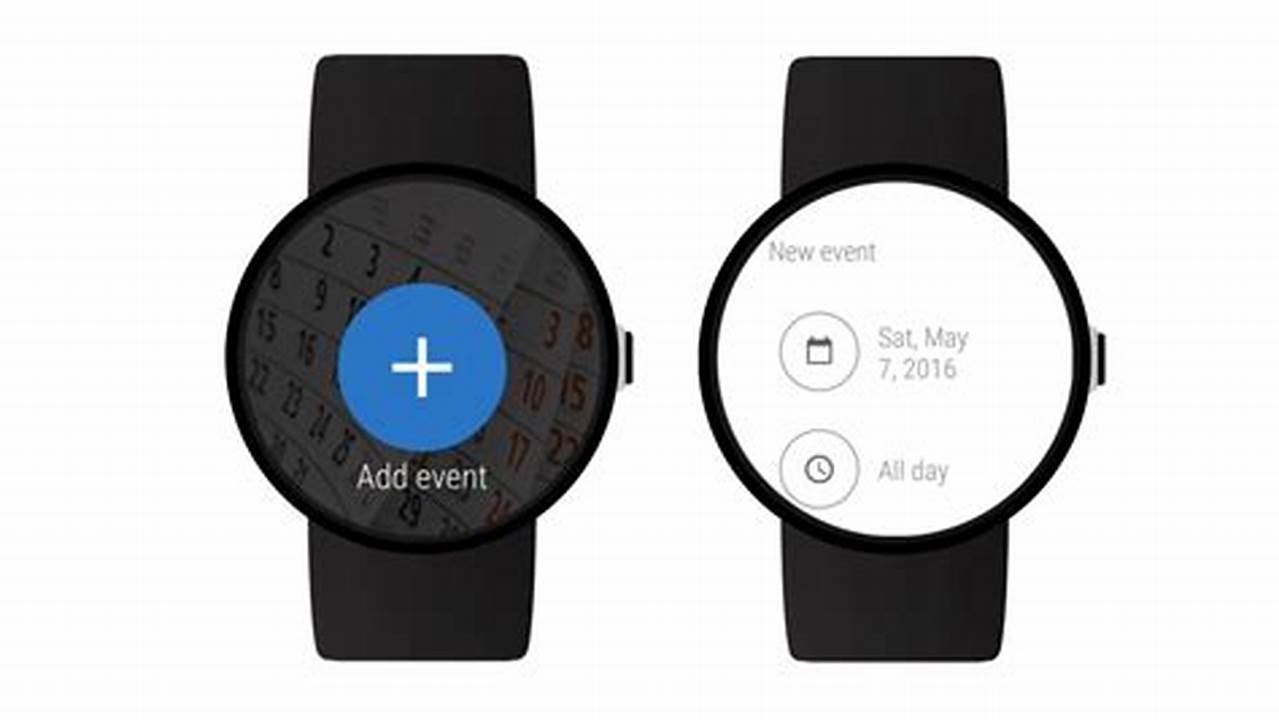 Smartwatch Google Calendar