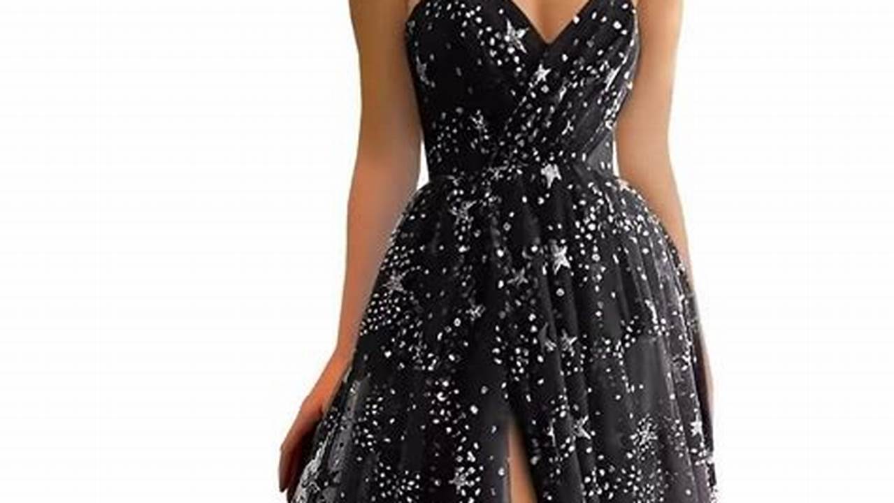 Smileven Sparkle Starry Tulle Prom Dress, $85;, 2024