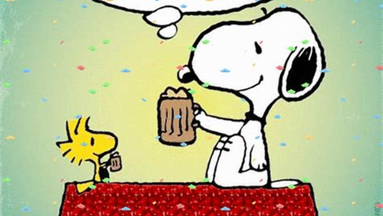 Snoopy Happy New Year 2024 Gif