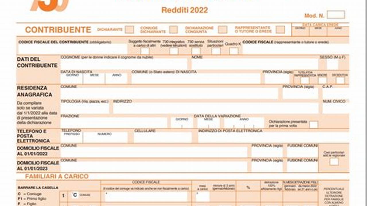 Software Stampa Modello 730 4 Anno 2023