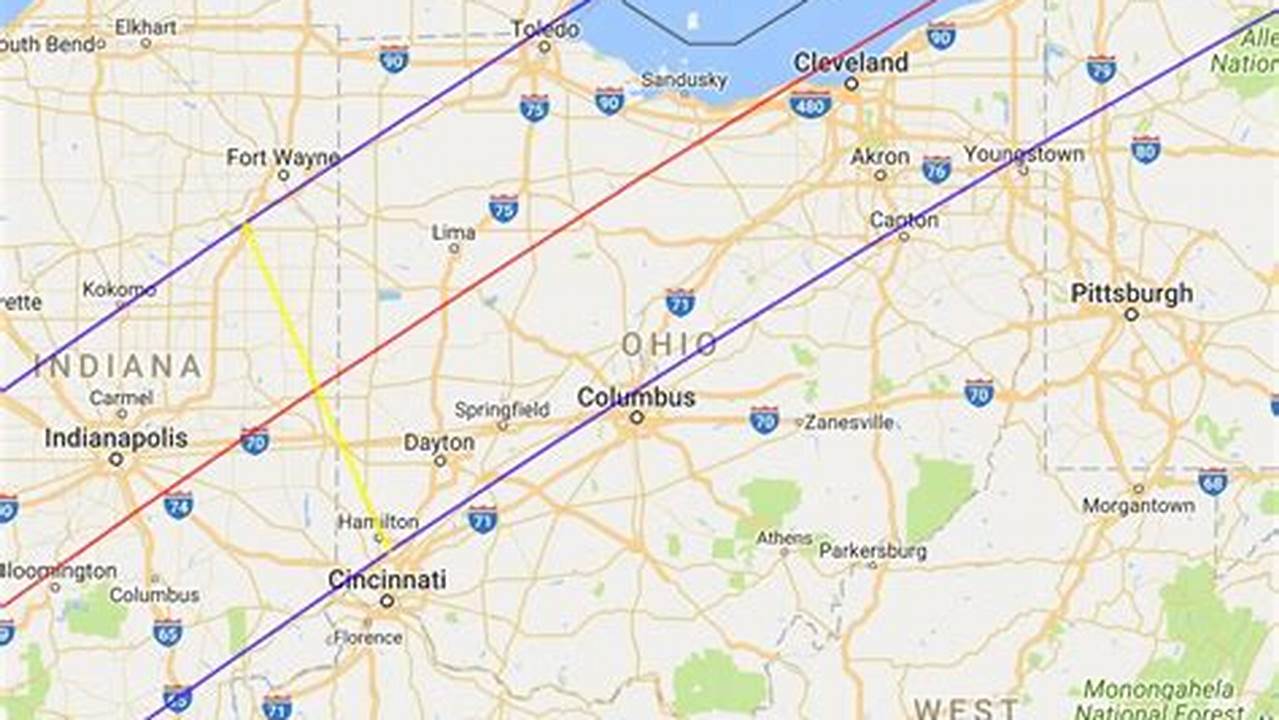 Solar Eclipse 2024 Path Ohio