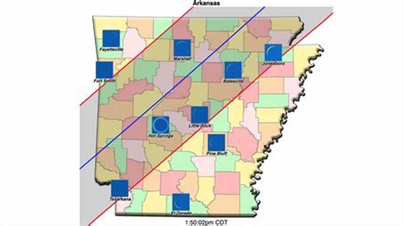 Some Arkansas Towns And Cities That Fall Under The Path Of Totality Include Texarkana In The South, Little Rock In The Middle, And Jonesboro In., 2024