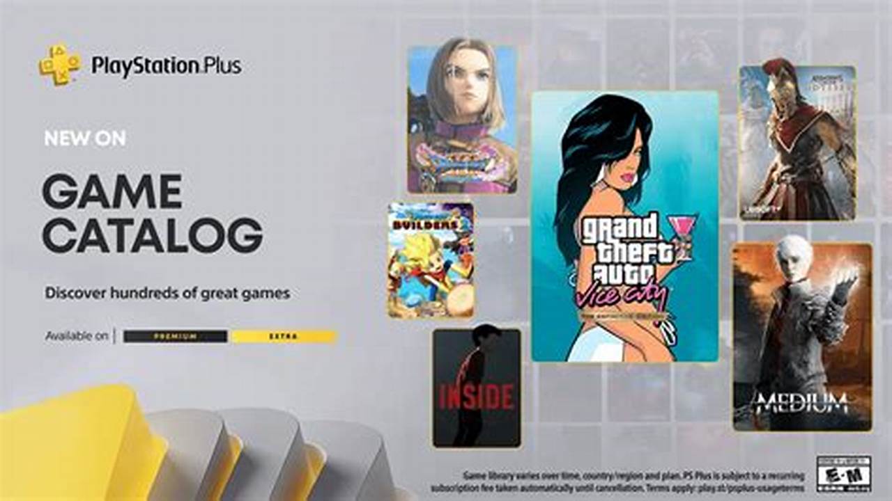 Sony Has Unveiled All Of The New Playstation Plus Game Catalog Games Coming To Extra And Premium Subscribers In., 2024