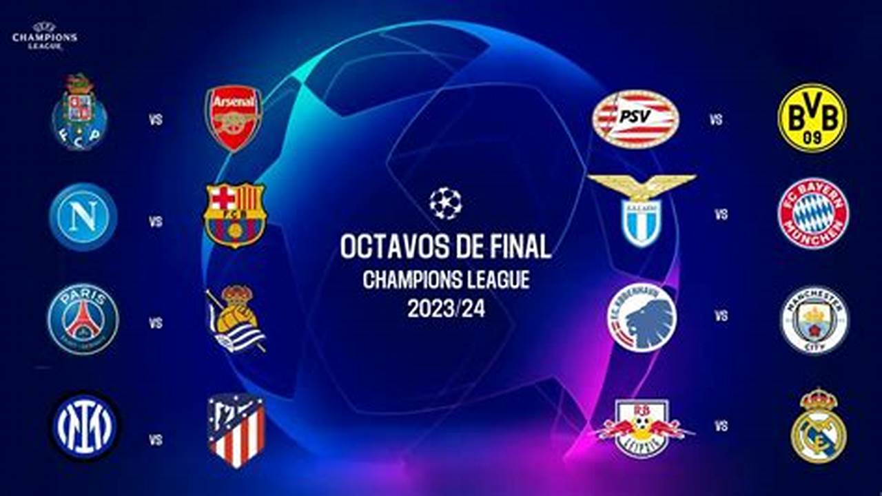 Sorteo Champions Octavos 2024