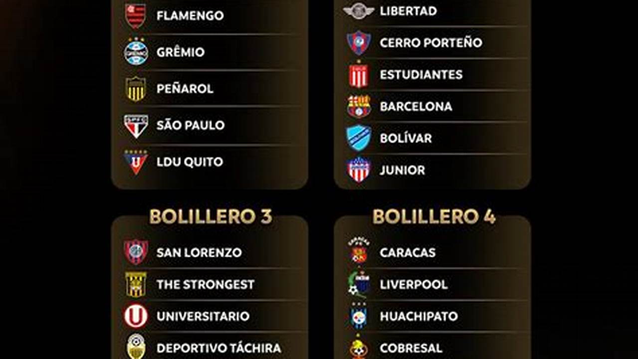 Sorteo De La Copa Libertadores 2024