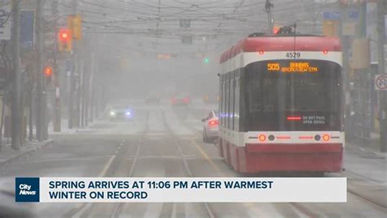 Spring Arrives After Warmest Winter On Record In Canada., 2024