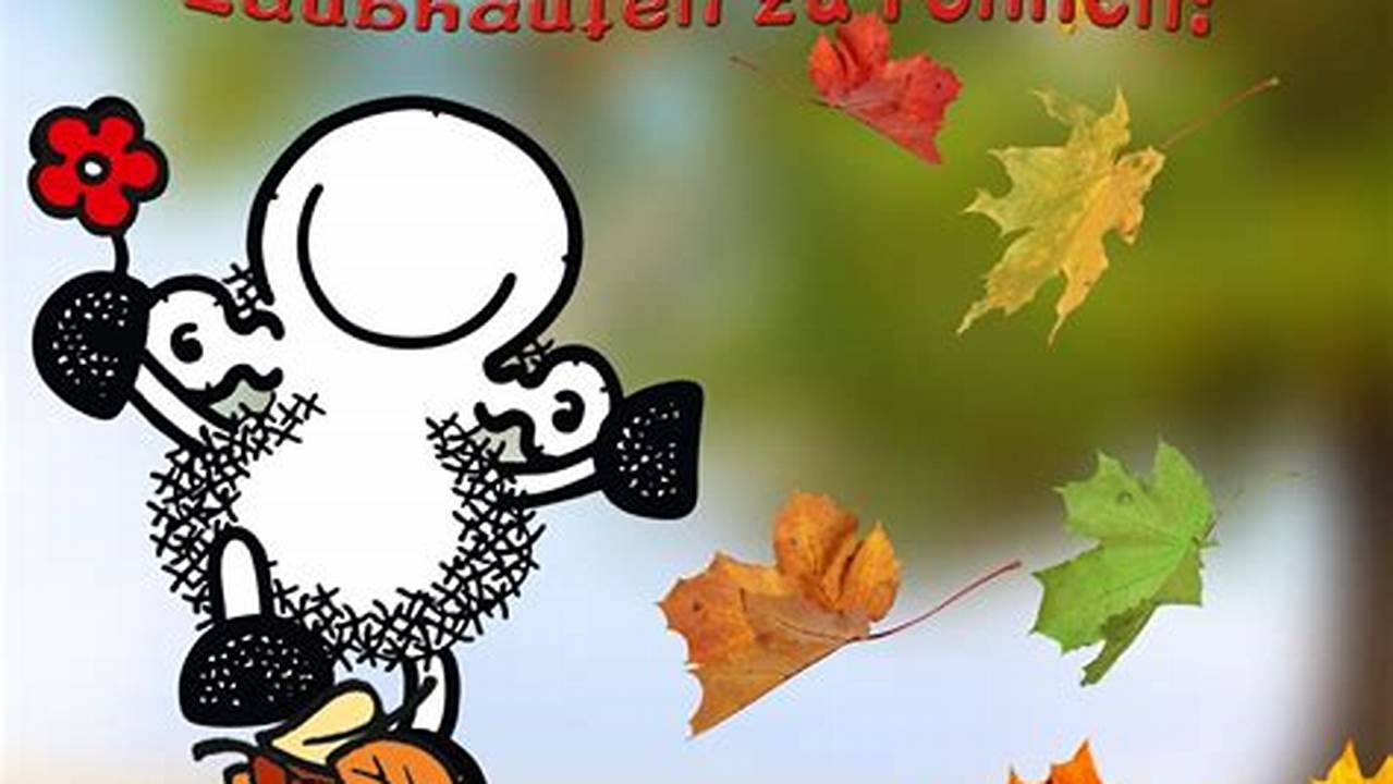 Herbstspruch Lustig & Witze: Lach dich durch die goldene Jahreszeit