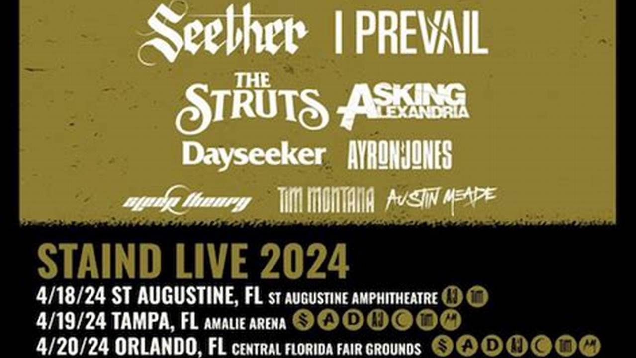 Staind 2024 Tour Dates