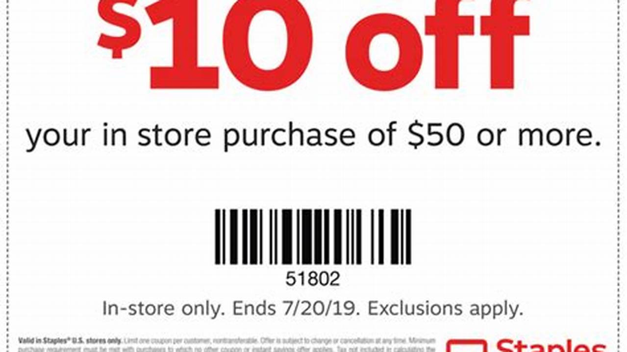 Staples Coupons 2024