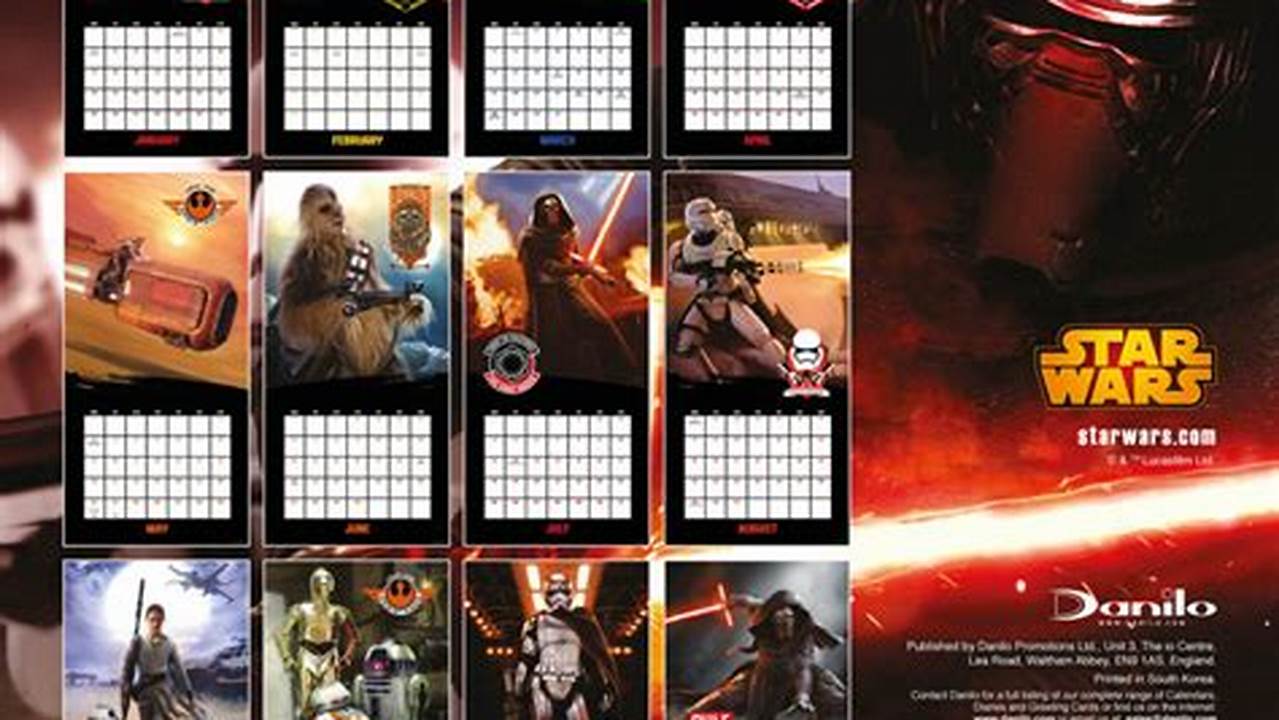 Star Wars Crc Calendar