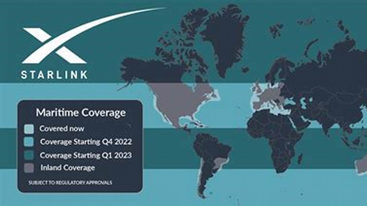 Starlink Maritime Coverage Map 2024