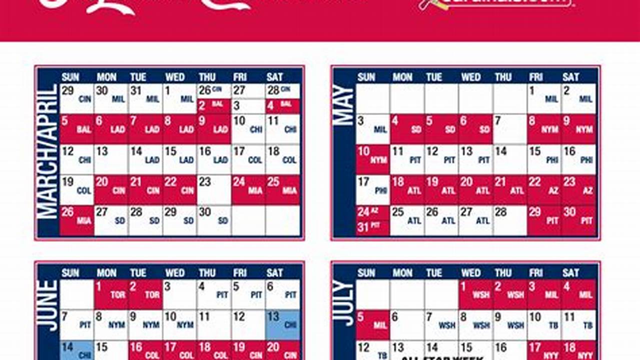 Stl Cardinals 2024 Schedule Printable