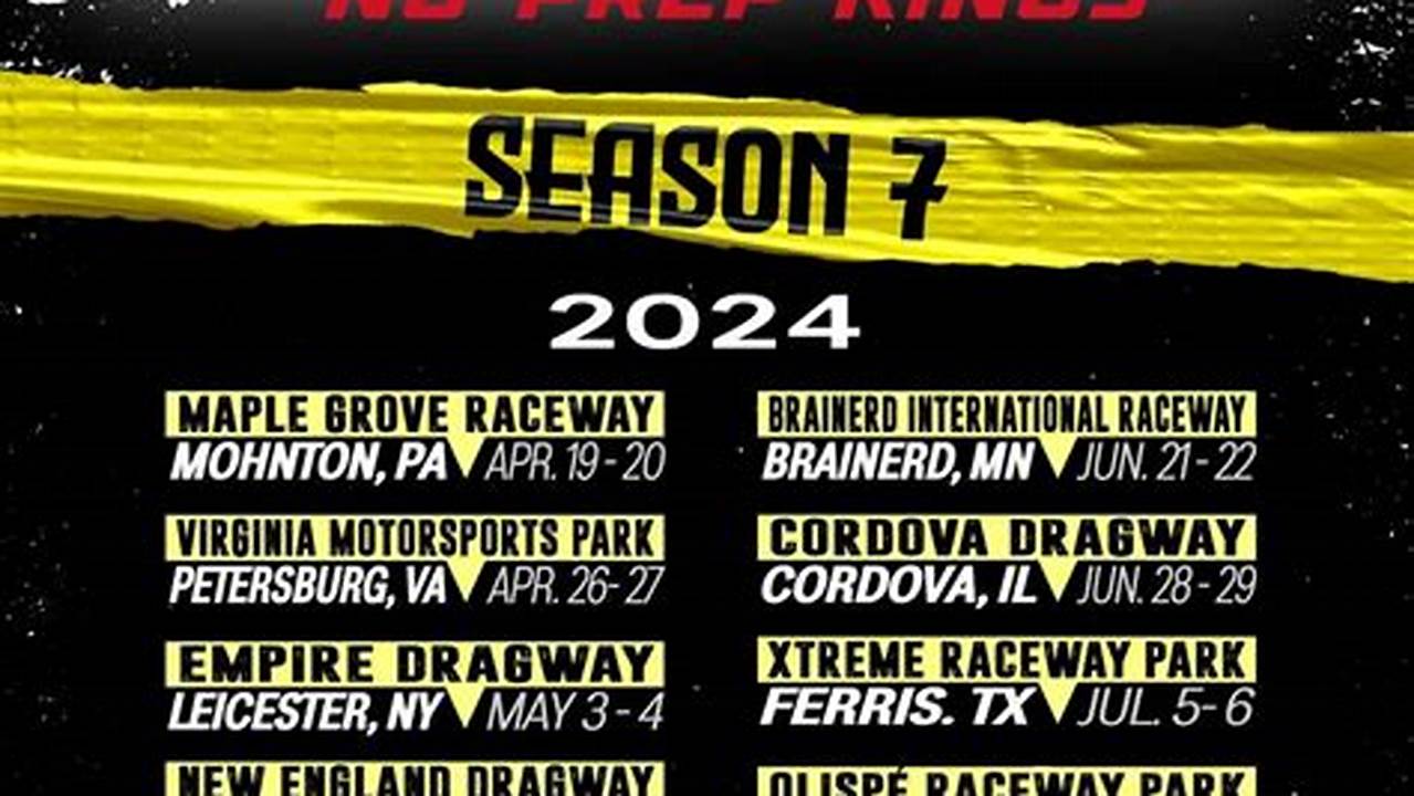 Street Outlaws No Prep Kings 2024 Schedule