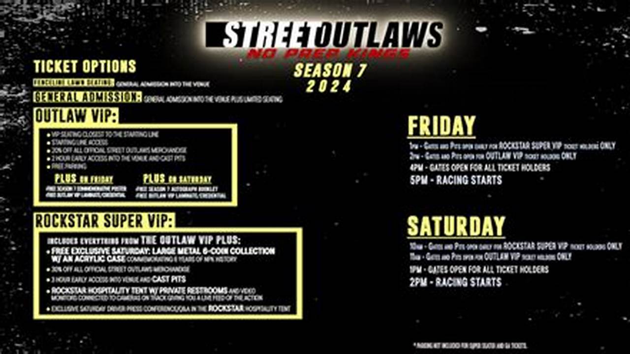 Street Outlaws Tickets 2024