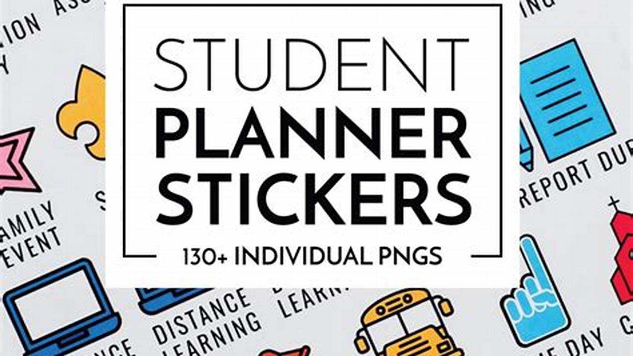 Student Calendar Stickers