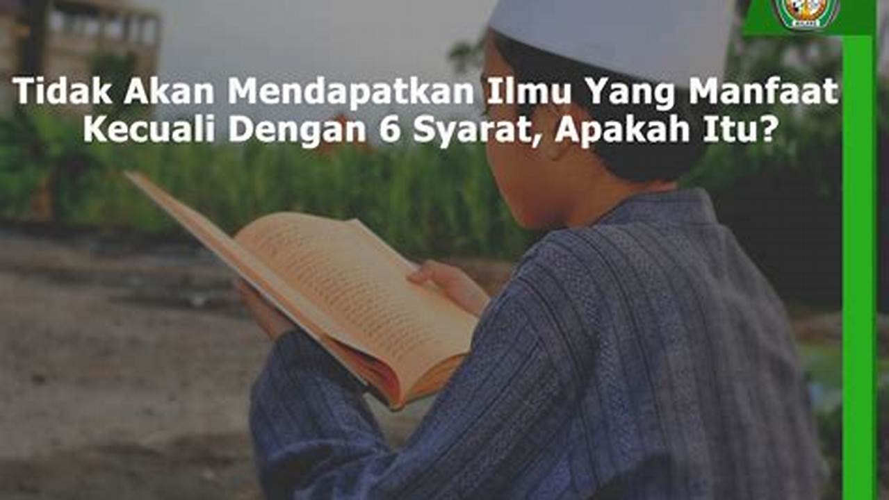 Sumber Ilmu, Manfaat