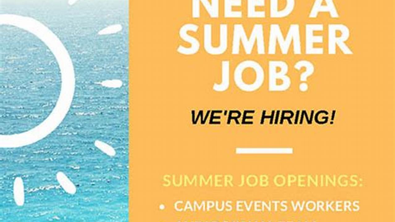Summer 2024 Jobs