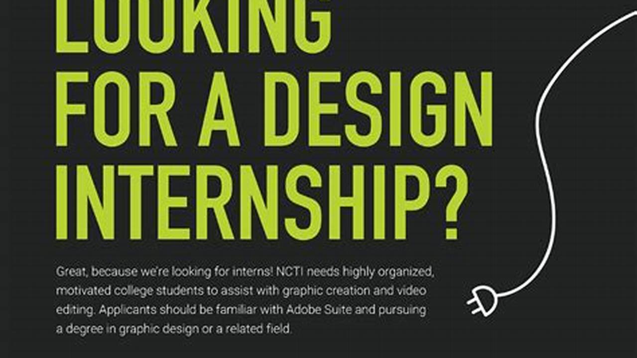 Summer Graphic Design Internships 2024