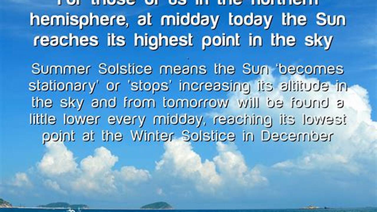 Summer Solstice (Also Known As Midsummer) Is The Day When The Sun Reaches Its Most Northerly Point In The Sky, Giving Us The Longest Day Of The Year., 2024