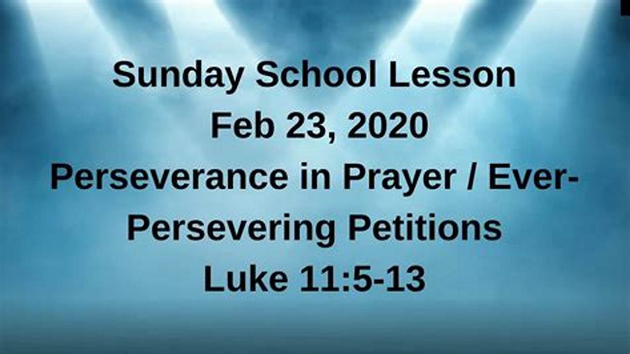 Sunday School Lesson Feb 4 2024 Youtube