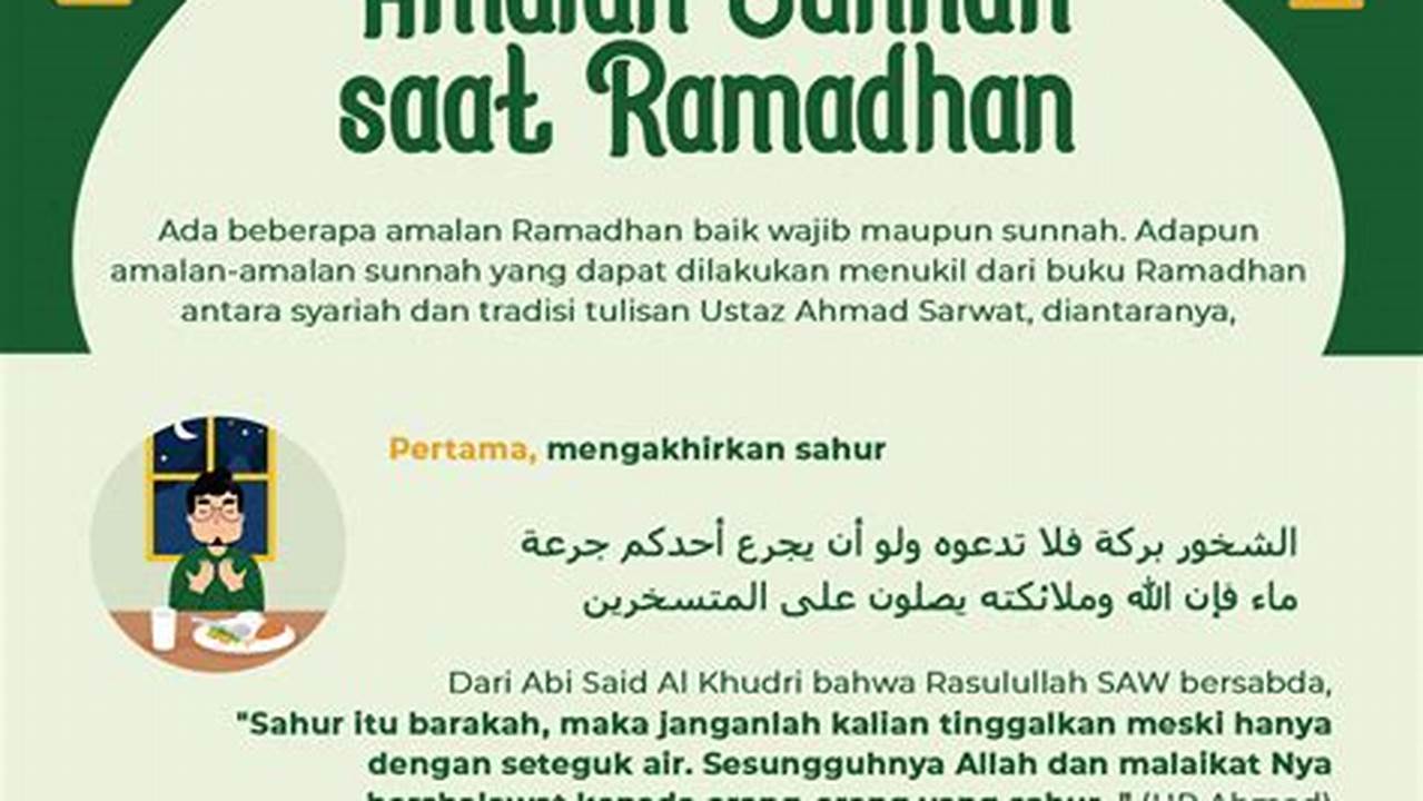 Sunnah Niat, Ramadhan