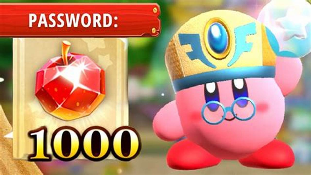 Super Kirby Clash Passwords Not Expired 2024