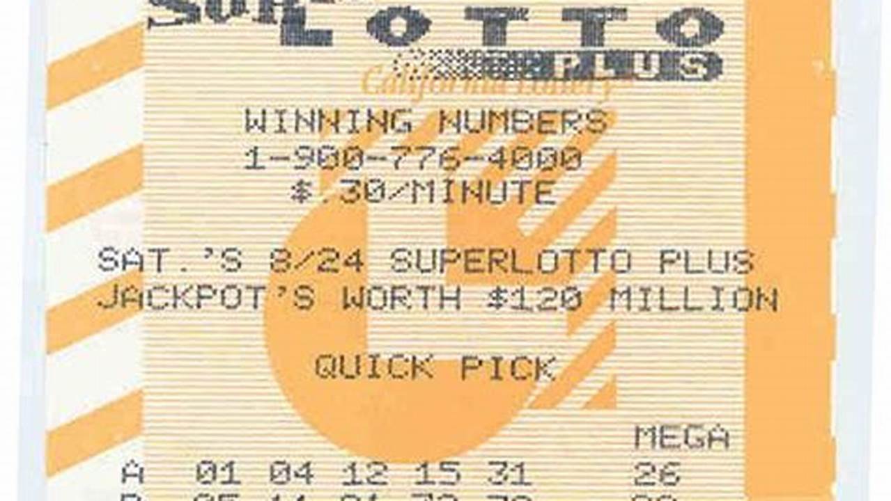 Super Lotto Past Winning Numbers 2024