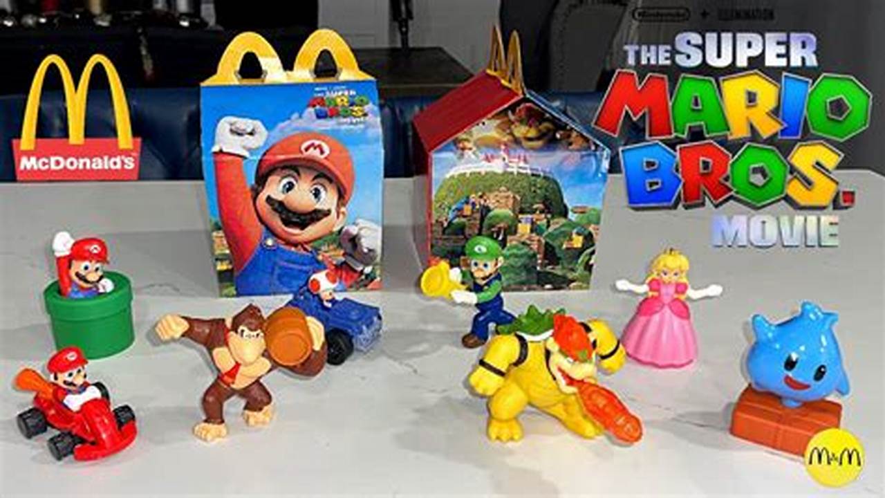 Super Mario Bros Mcdonalds Toys 2024