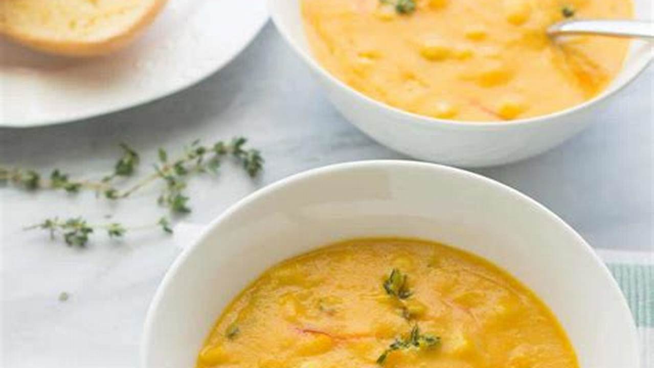 Sweet - The Soup Is Made With Sweetcorn, Which Gives It A Naturally Sweet Flavor., Recipes
