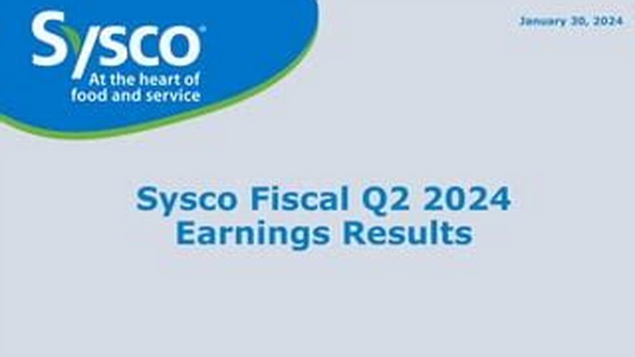 Sysco Revenue 2024