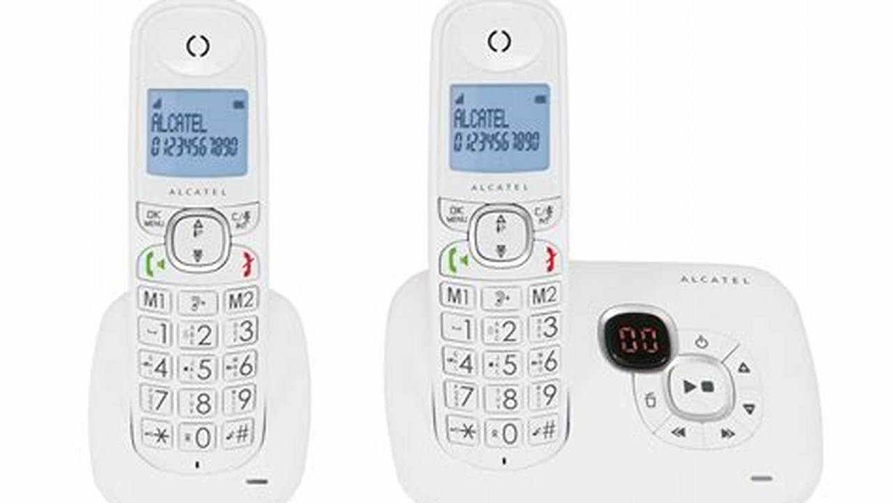 Téléphone Sans Fil Alcatel Xl 375 Voice Duo Blanc