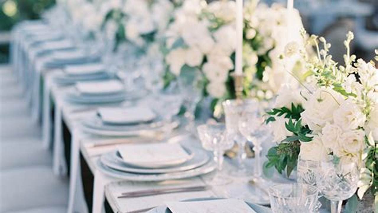 Table Settings, Weddings