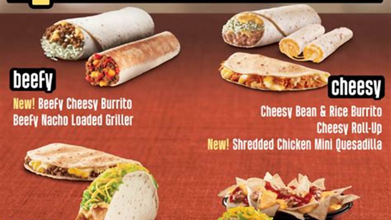 Taco Bell’s New Craving Value Menu Launches Monday, Offering 10 Items For $3 Or Less., 2024