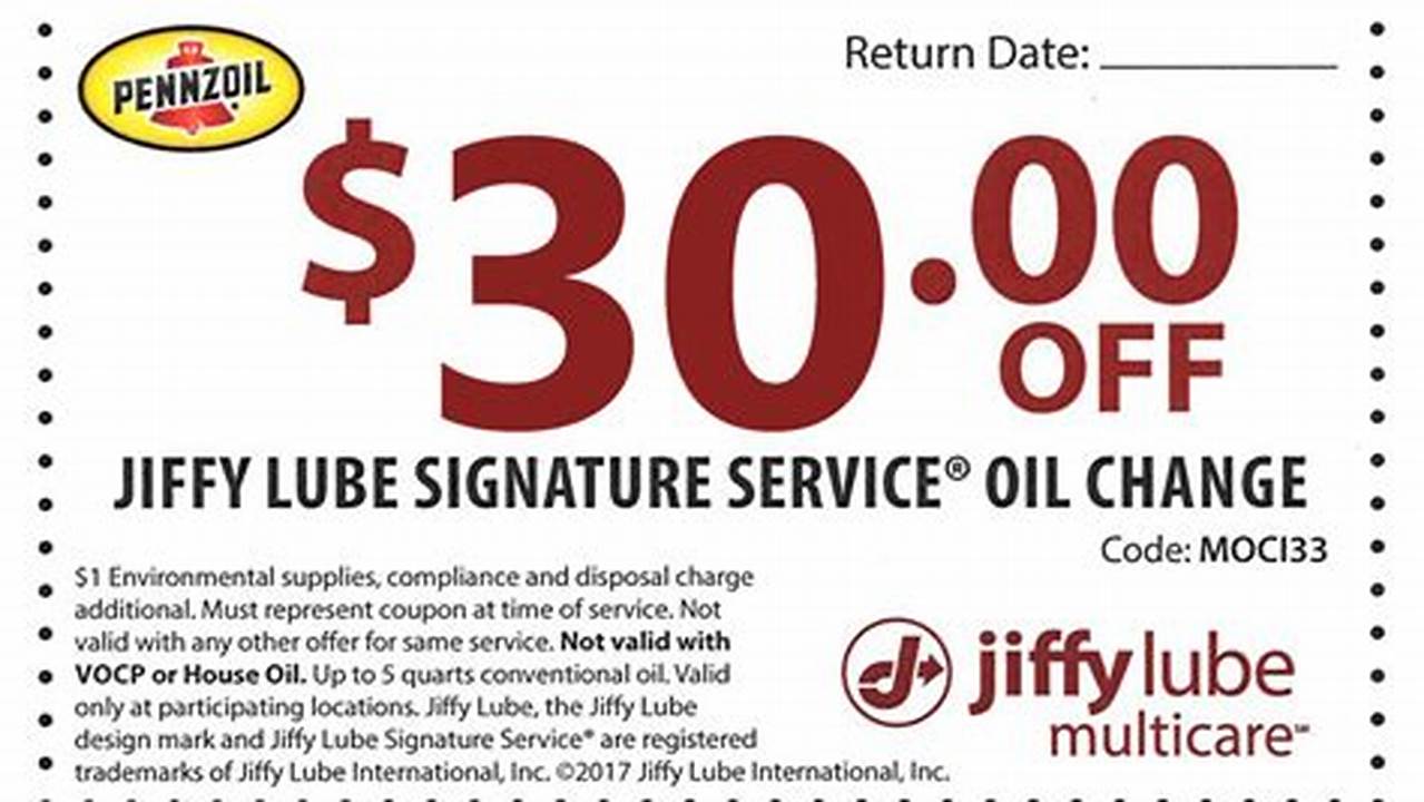 Take 5 Oil Change Coupons 2024