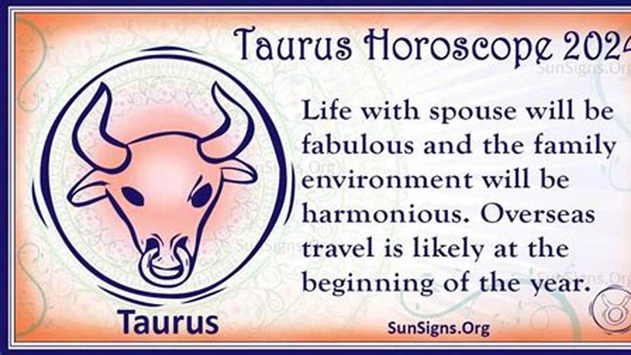 Taurus Horoscope 2024