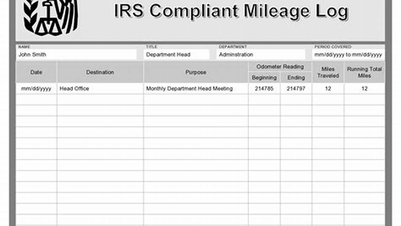 Tax Reporting And Vehicle Log Spreadsheets, Excel Templates