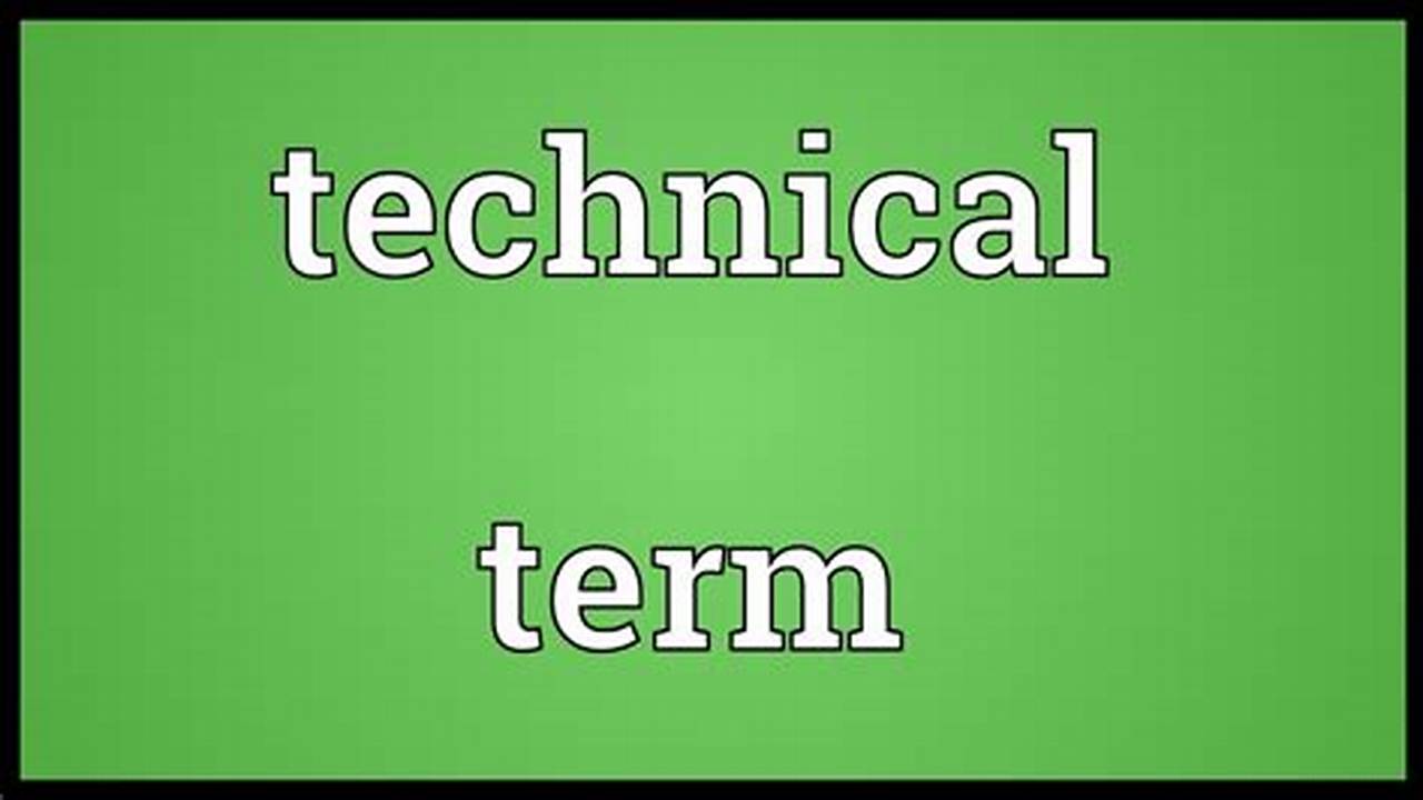 Technical Term, News