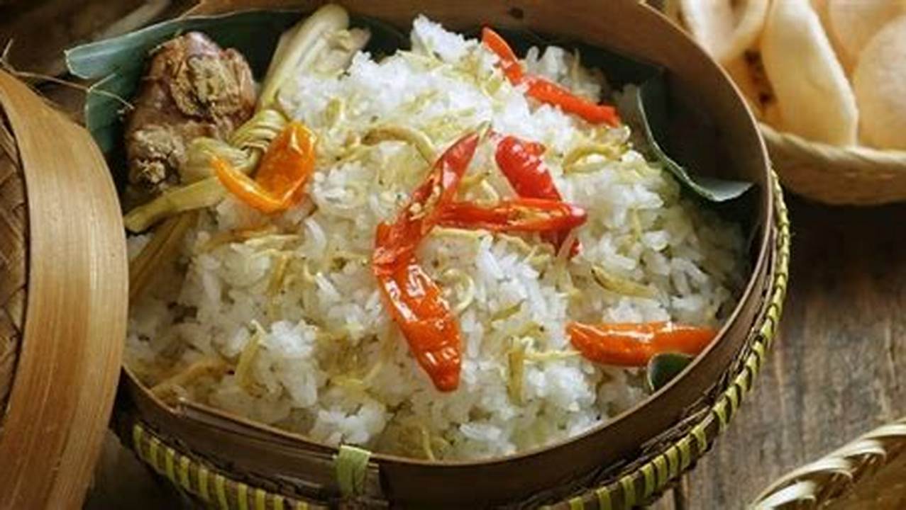 Tekstur Nasi Pulen, Kuliner