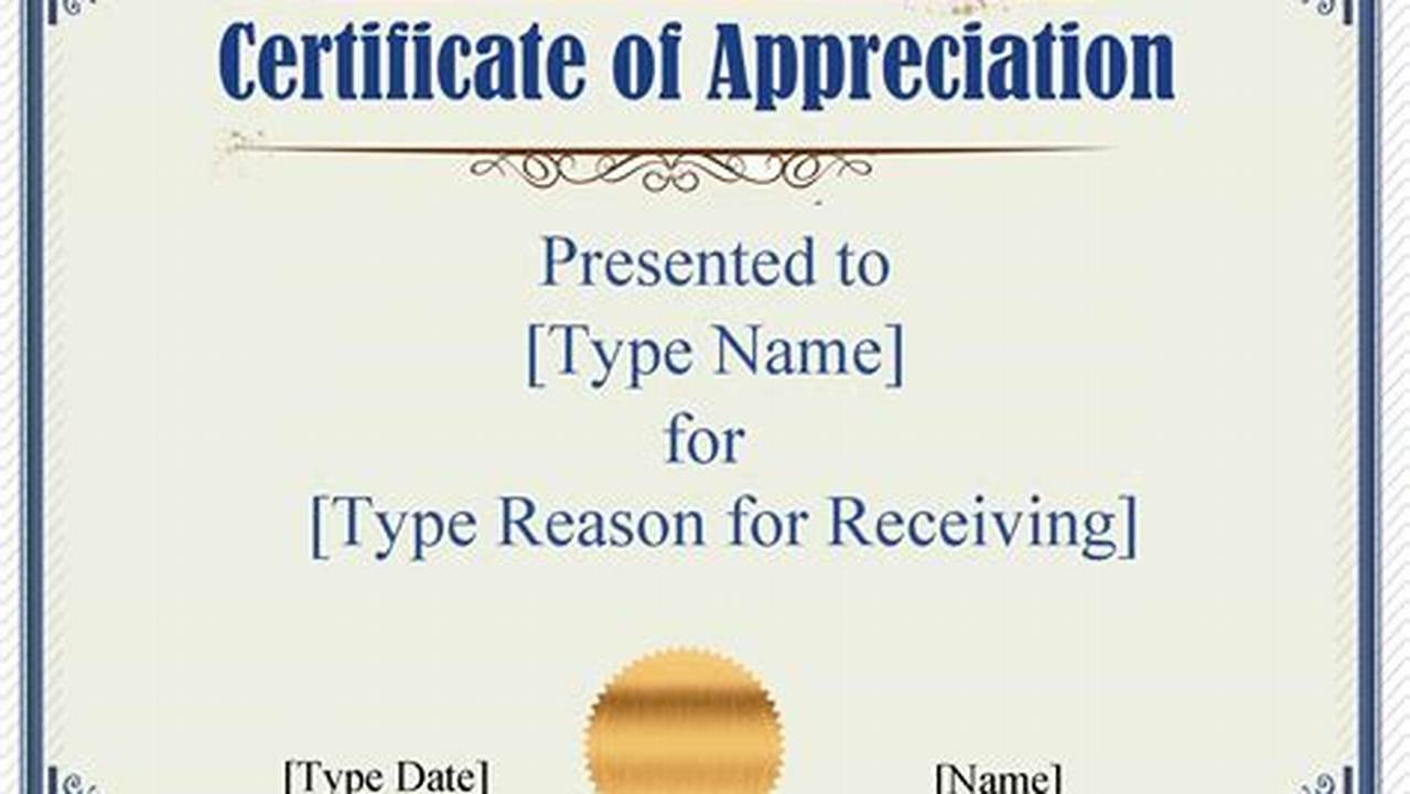 Sample Templates: Effortless Certificate Creation with Microsoft Word